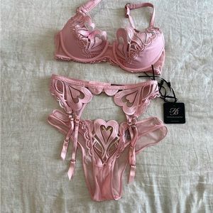 SOLD Honey Birdette Pink Heart Full Set